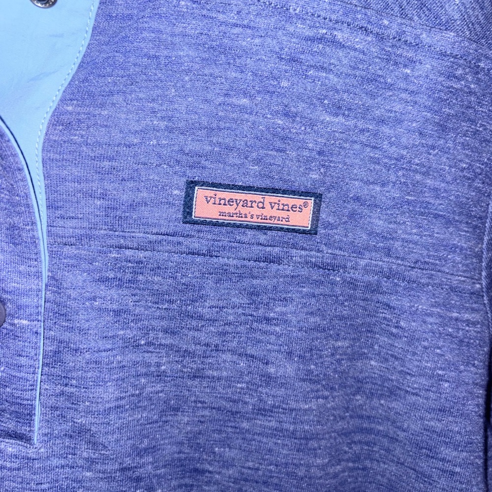 Vineyard Vines Women's Heathered Blue Sweatshirt - Picture 6 of 8